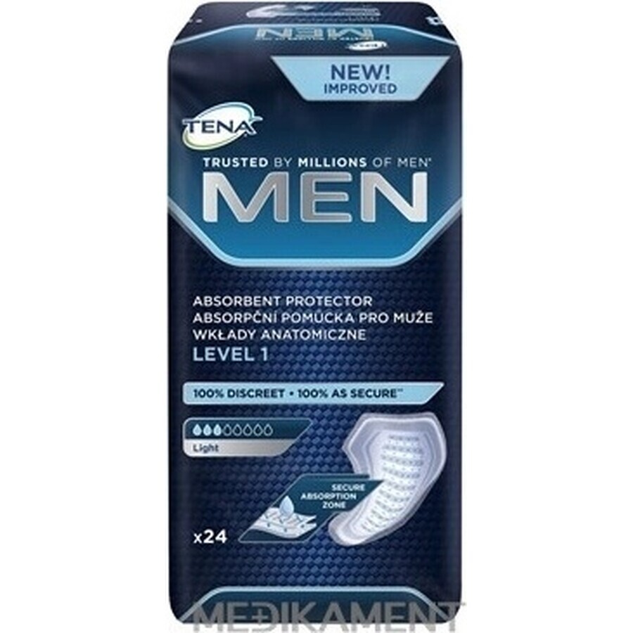 TENA Men Level 1 1×24 protections contre l'incontinence pour hommes