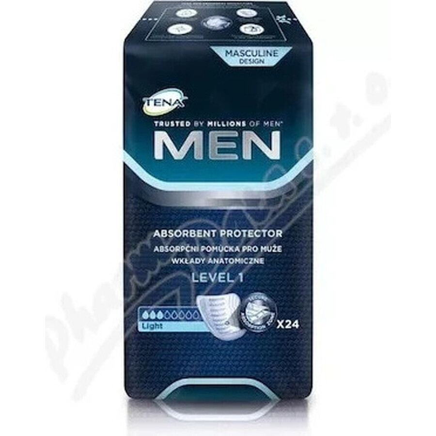 TENA Men Level 1 1×24 protections contre l'incontinence pour hommes