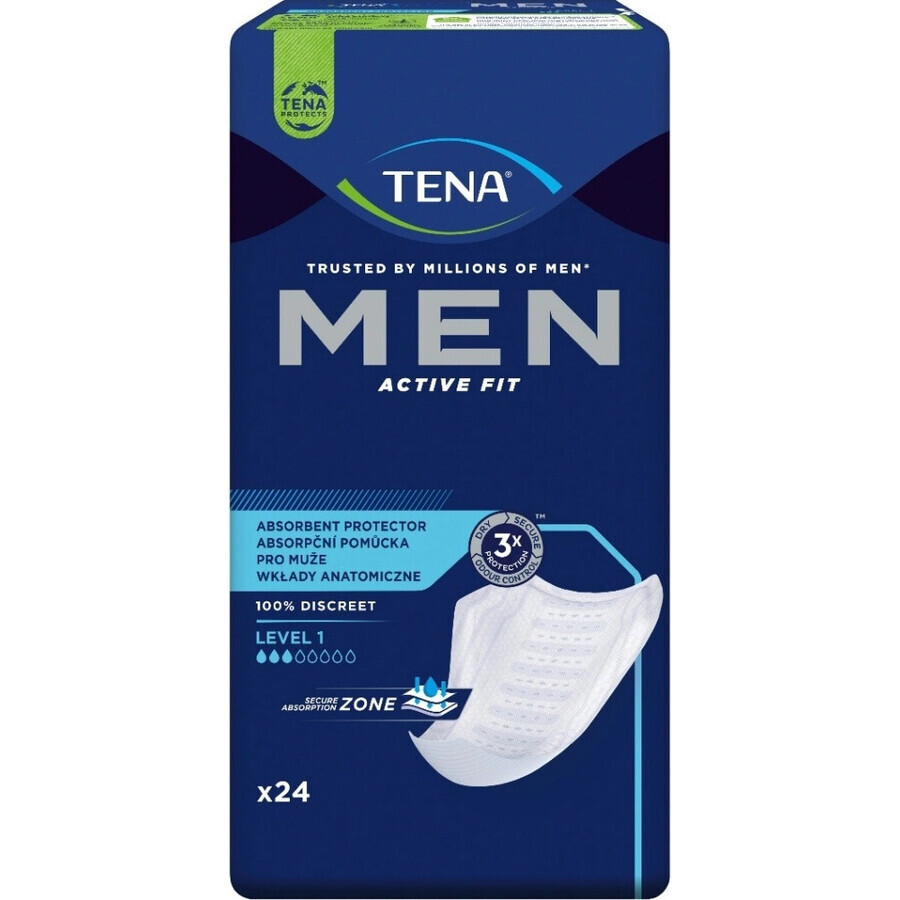 TENA Men Level 1 1×24 protections contre l'incontinence pour hommes