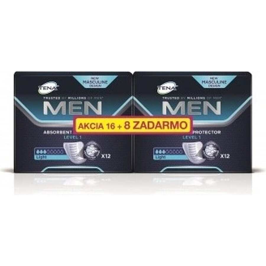 TENA Men Level 1 1×24 protections contre l'incontinence pour hommes