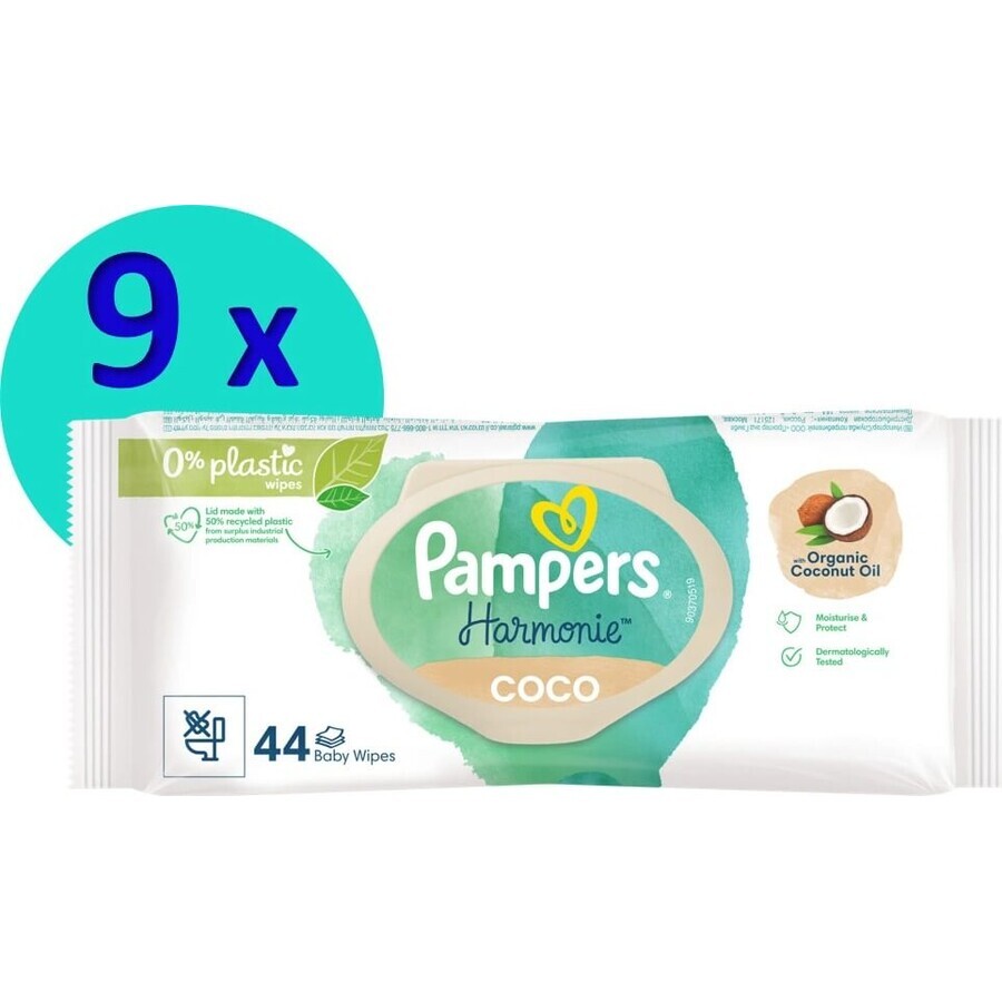 PAMPERS HARMONIE HARMONIE PROTECT&CARE WIPES 396KS 396KS 1×396 Stück, Feuchttücher