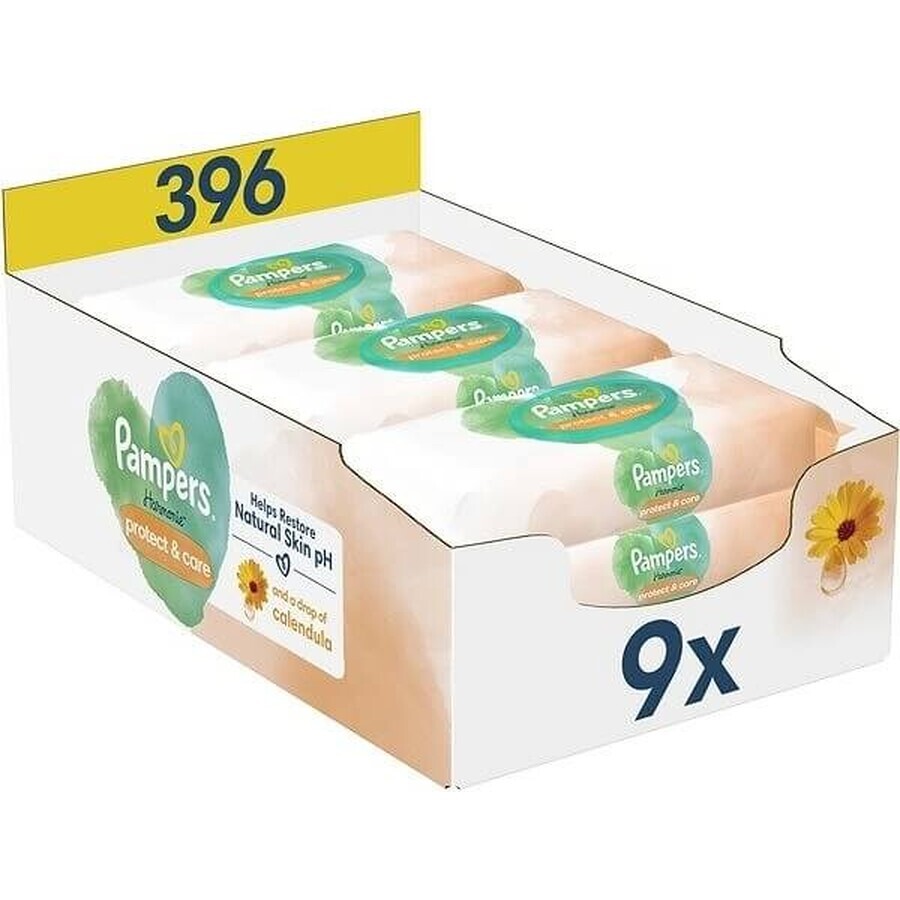 PAMPERS HARMONIE HARMONIE PROTECT&CARE WIPES 396KS 396KS 1×396 Stück, Feuchttücher