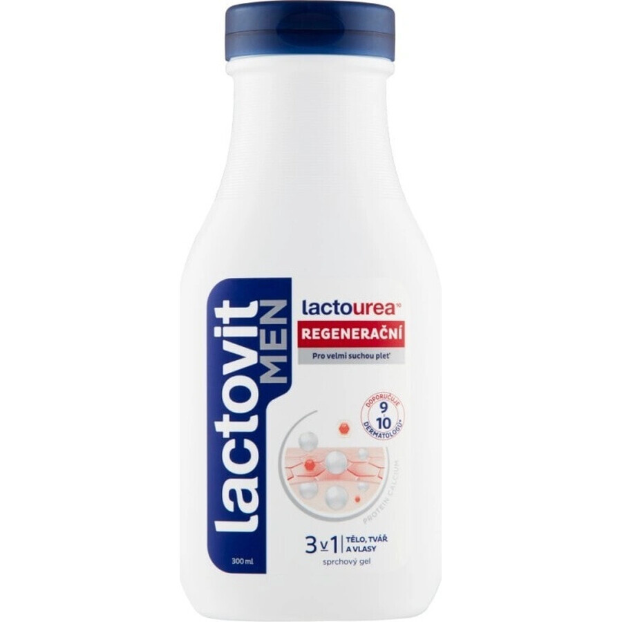 Lactovit MEN Lactourea 3in1 Gel douche régénérant 1x300 ml