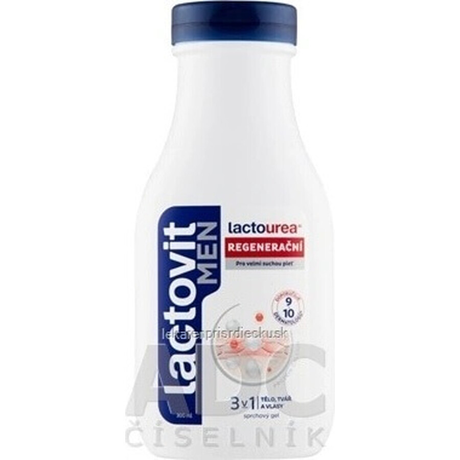 Lactovit MEN Lactourea 3in1 Gel douche régénérant 1x300 ml