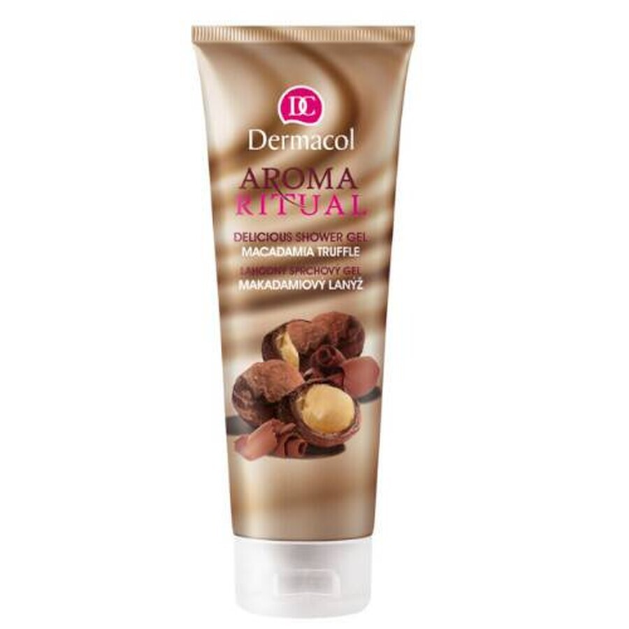 Dermacol Aroma Ritual Macadamia Truffel Douchegel 1×250 ml, walnotensmaak