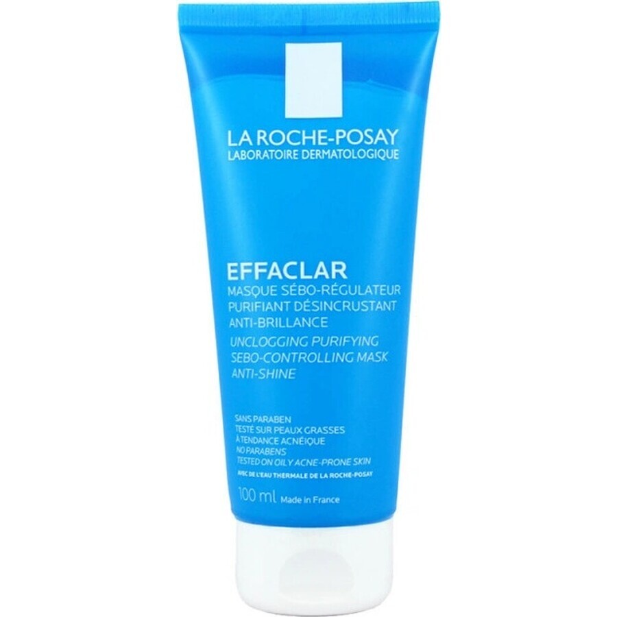 LA ROCHE-POSAY Masque nettoyant déroutant pour le contrôle du sébum et la désobstruction des pores 100 ml 1×100 ml, masque nettoyant