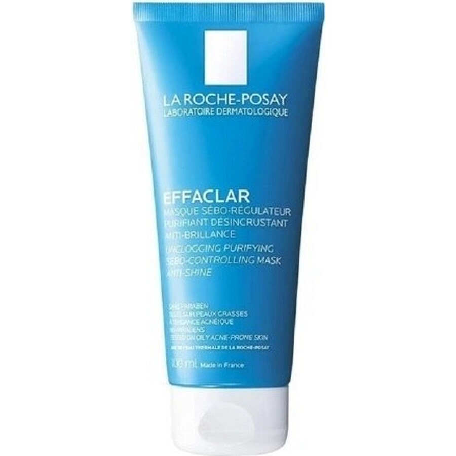 LA ROCHE-POSAY Masque nettoyant déroutant pour le contrôle du sébum et la désobstruction des pores 100 ml 1×100 ml, masque nettoyant