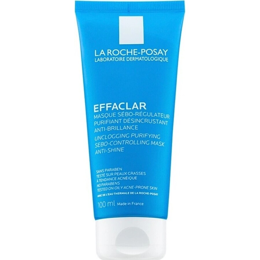 LA ROCHE-POSAY Masque nettoyant déroutant pour le contrôle du sébum et la désobstruction des pores 100 ml 1×100 ml, masque nettoyant