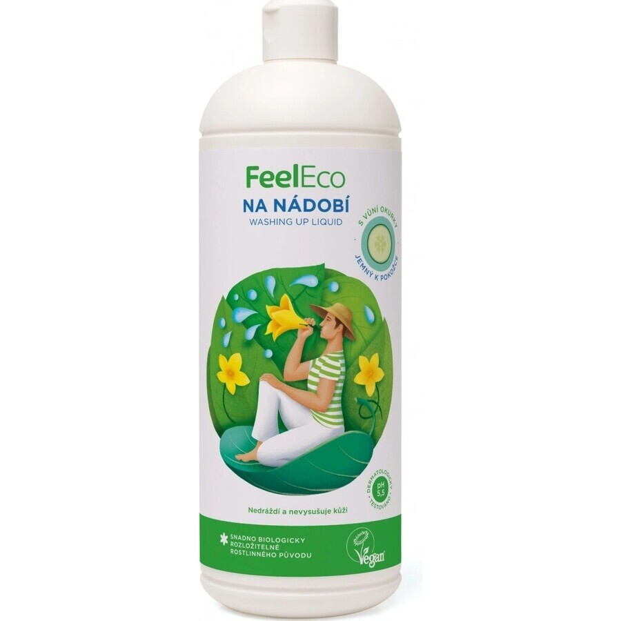 Feel Eco Liquide vaisselle concombre 1×1000 ml, liquide vaisselle