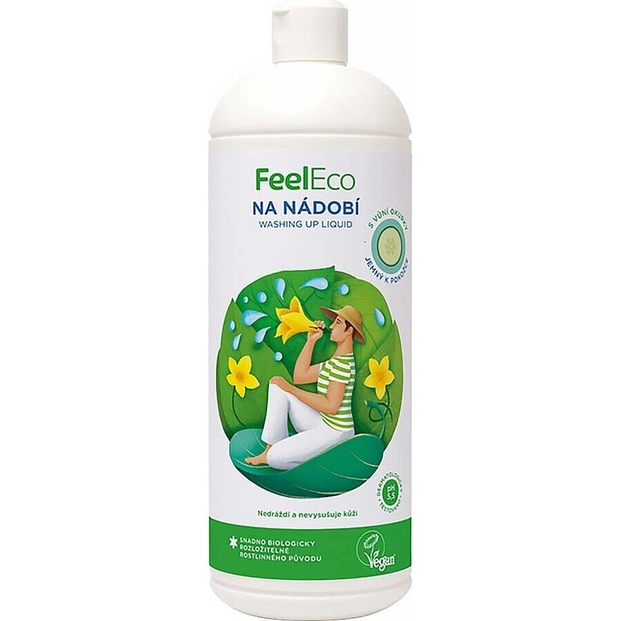 Feel Eco Liquide vaisselle concombre 1×1000 ml, liquide vaisselle