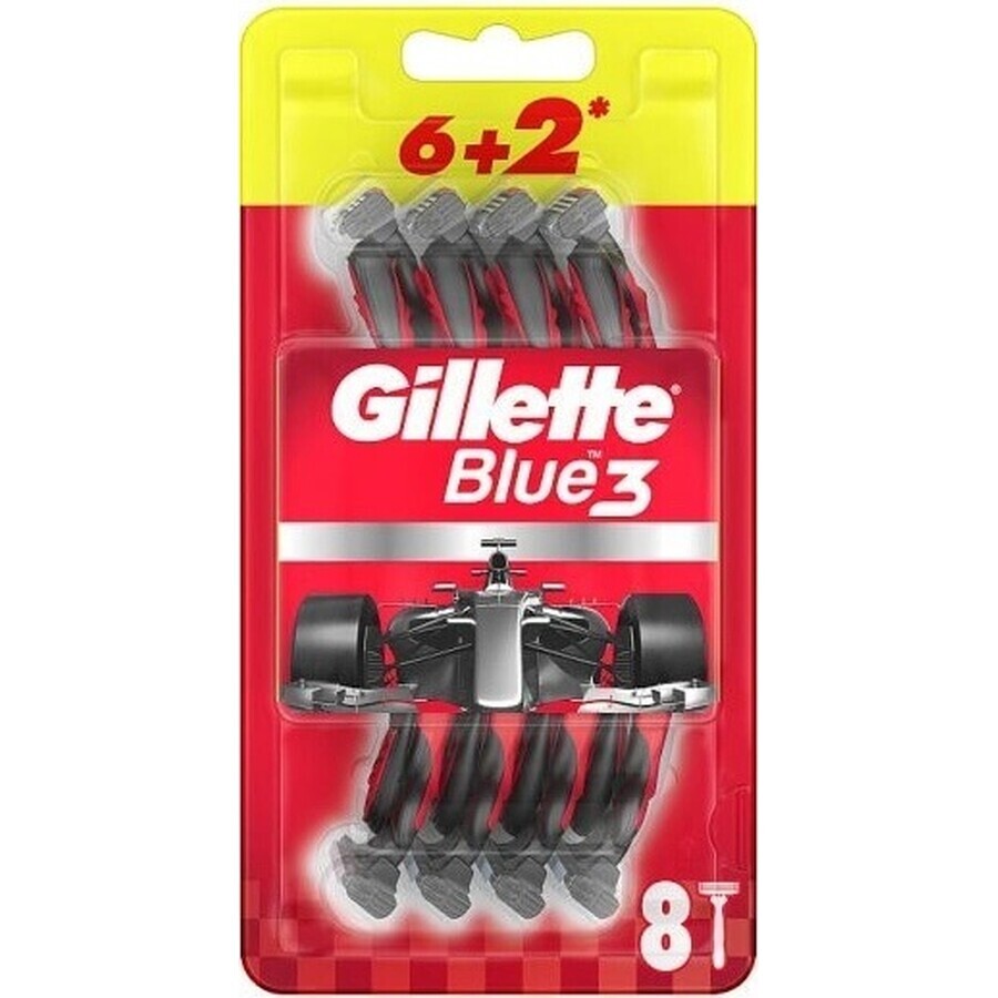 Gillette Blue3 Nitro 6+2 stuks 1×9 stuks