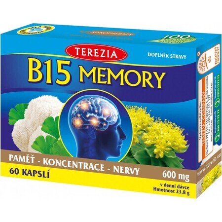 TEREZIA B15 MEMOIRE 1×60 cps, complément alimentaire