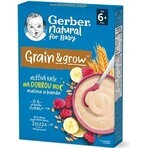 Gerber Natural Milk Porridge Grano-Avena 1×220 g, lampone e banana (da 6 mesi)