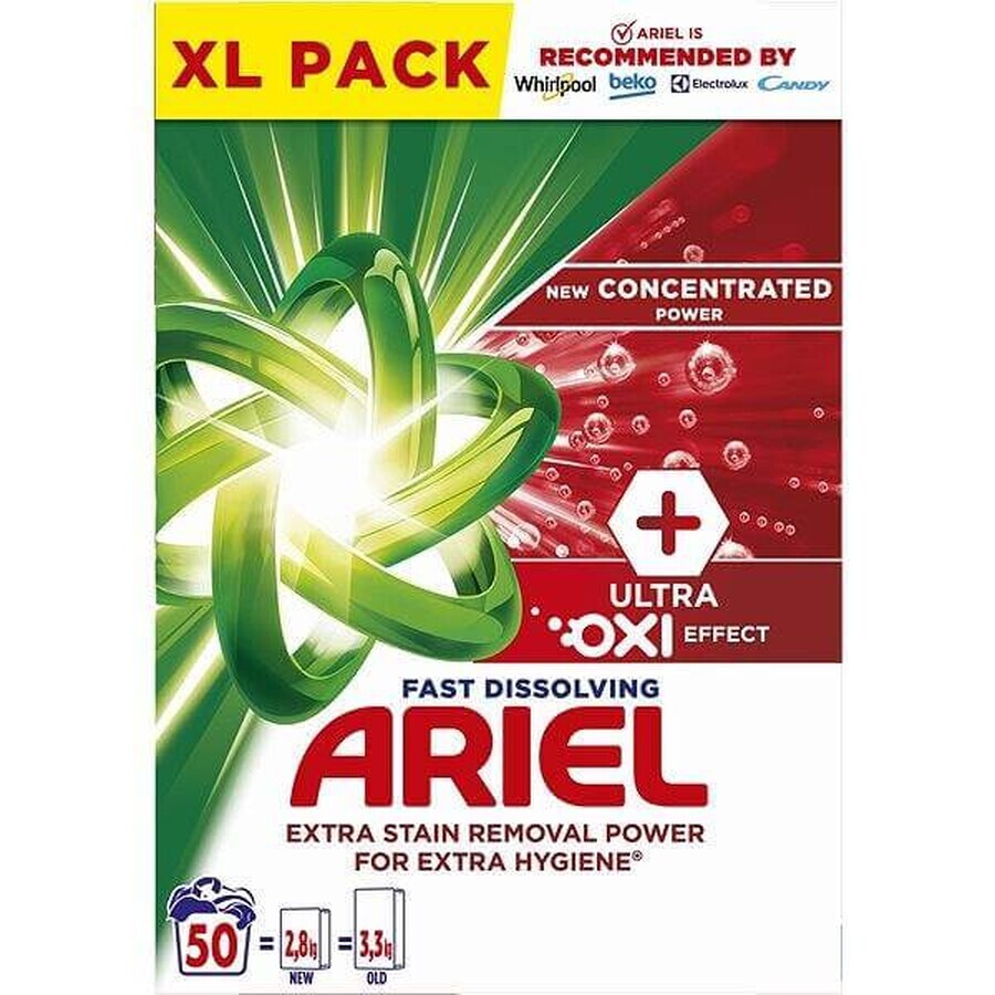 Ariel powder 2.75kg/50PD Ultra Oxi Effect 1×2.75kg powder