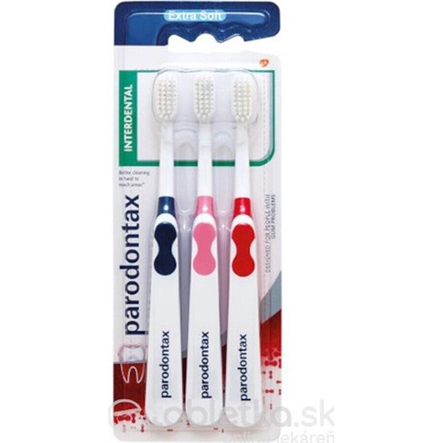 Parodontax Interdental Triopack Extra Soft 1×3 buc, periuță de dinți