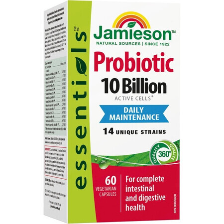 JAMIESON PROBIOTIC PROBIOTIC 10 BILLION 1×60 cps, bacterieel kweekmengsel