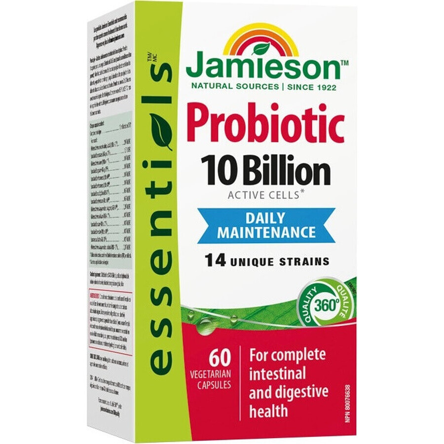 JAMIESON PROBIOTIC PROBIOTIC 10 BILLION 1×60 cps, bacterieel kweekmengsel