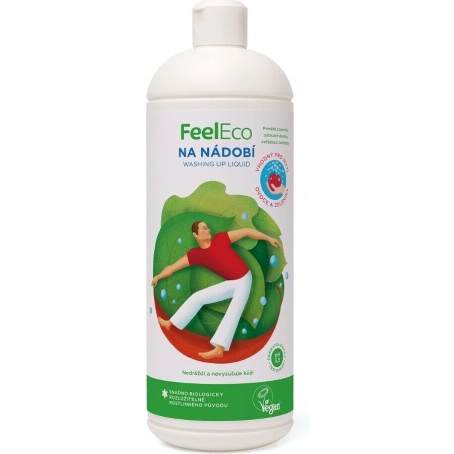 Feel Eco Dish, détergent pour fruits et légumes 1 litre 1×1000 ml, détergent pour la vaisselle