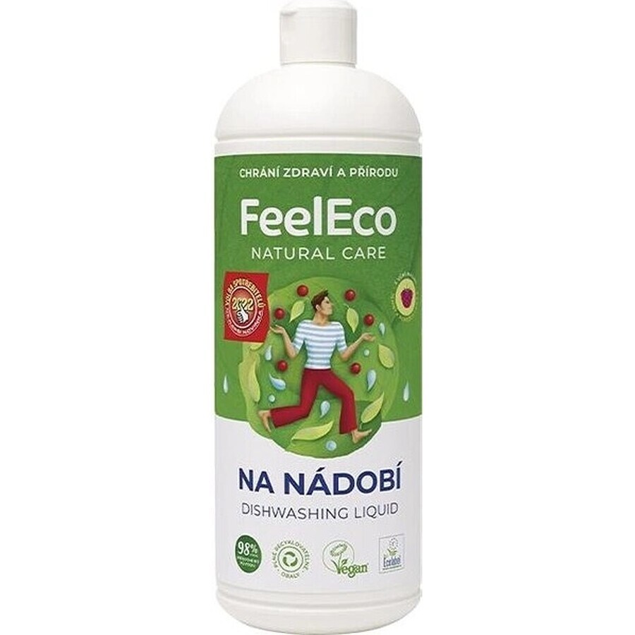 Feel Eco Dish, détergent pour fruits et légumes 1 litre 1×1000 ml, détergent pour la vaisselle