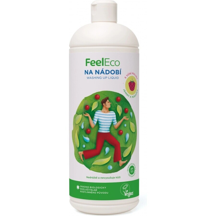 Feel Eco Dish, détergent pour fruits et légumes 1 litre 1×1000 ml, détergent pour la vaisselle