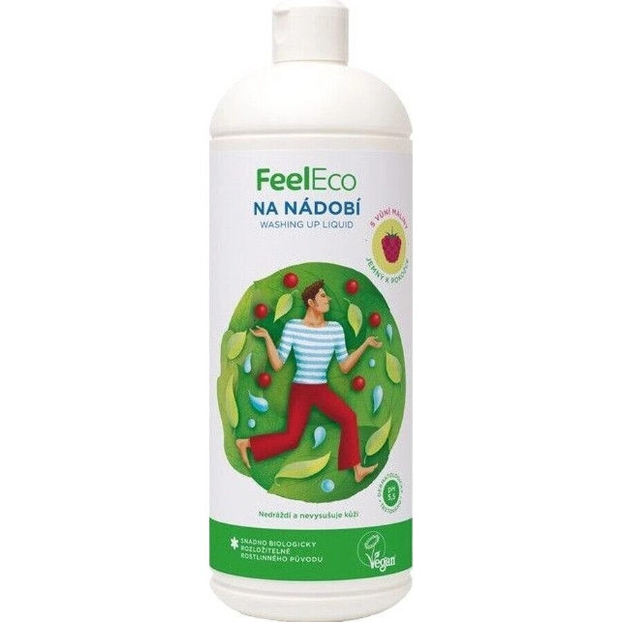 Feel Eco Dish, détergent pour fruits et légumes 1 litre 1×1000 ml, détergent pour la vaisselle