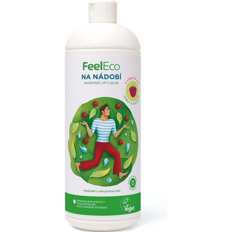 Feel Eco Dish, détergent pour fruits et légumes 1 litre 1×1000 ml, détergent pour la vaisselle