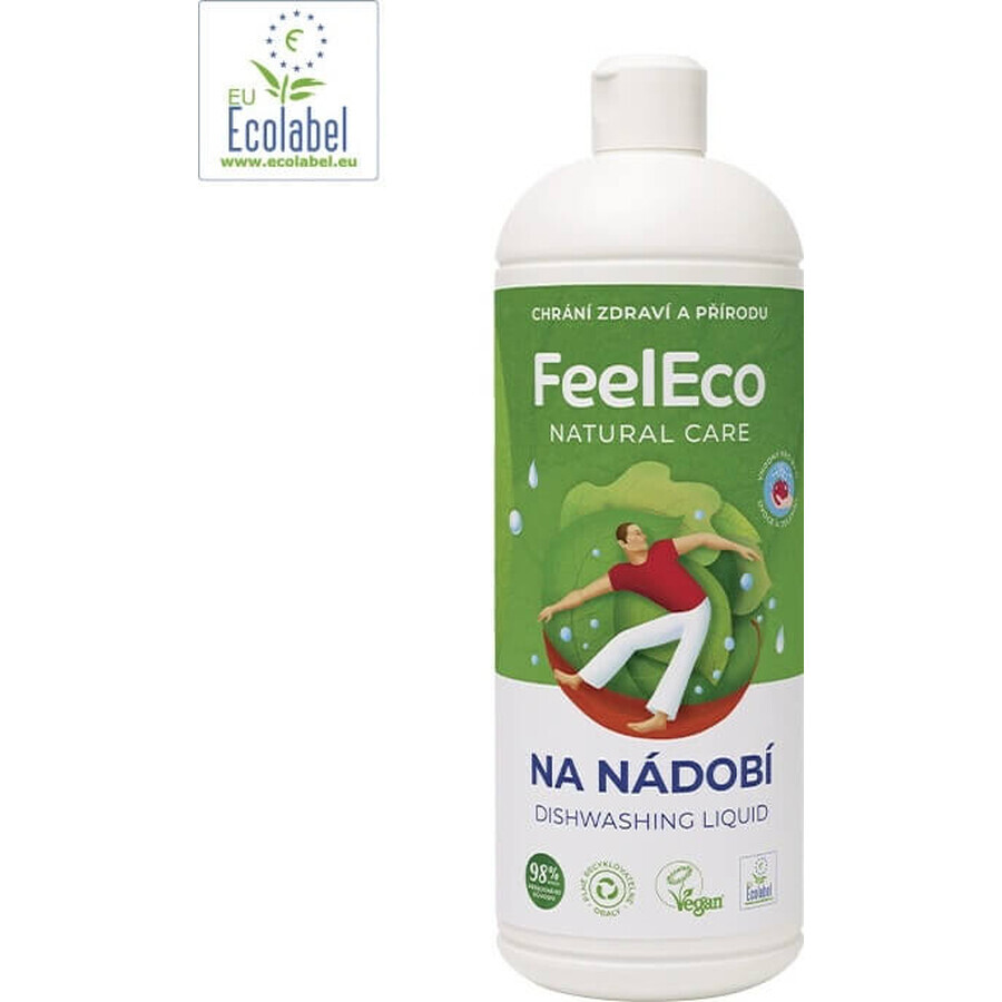 Feel Eco Dish, détergent pour fruits et légumes 1 litre 1×1000 ml, détergent pour la vaisselle