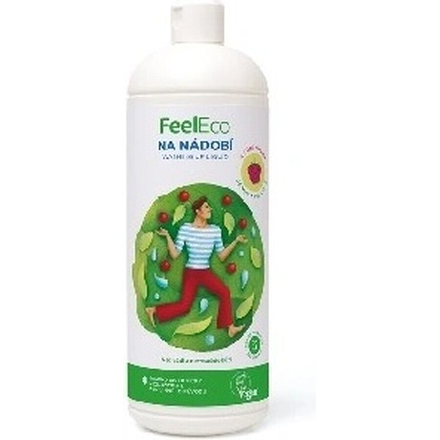 Feel Eco Dish, détergent pour fruits et légumes 1 litre 1×1000 ml, détergent pour la vaisselle