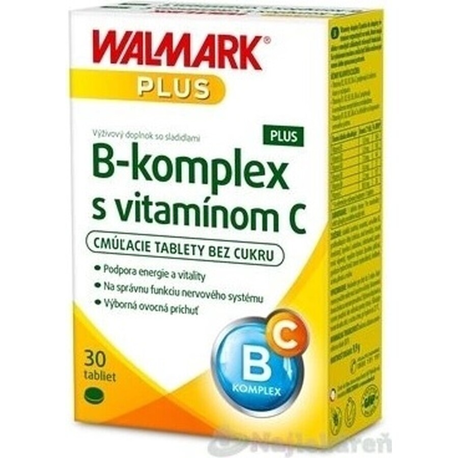 WALMARK B-complex PLUS with vitamin C tbl (innovative packaging 2018) 1x30 pcs