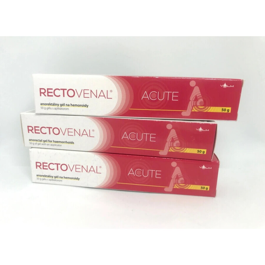 RECTOVENAL ACUTE 1×20 g, gel anorectal pour les hémorroïdes