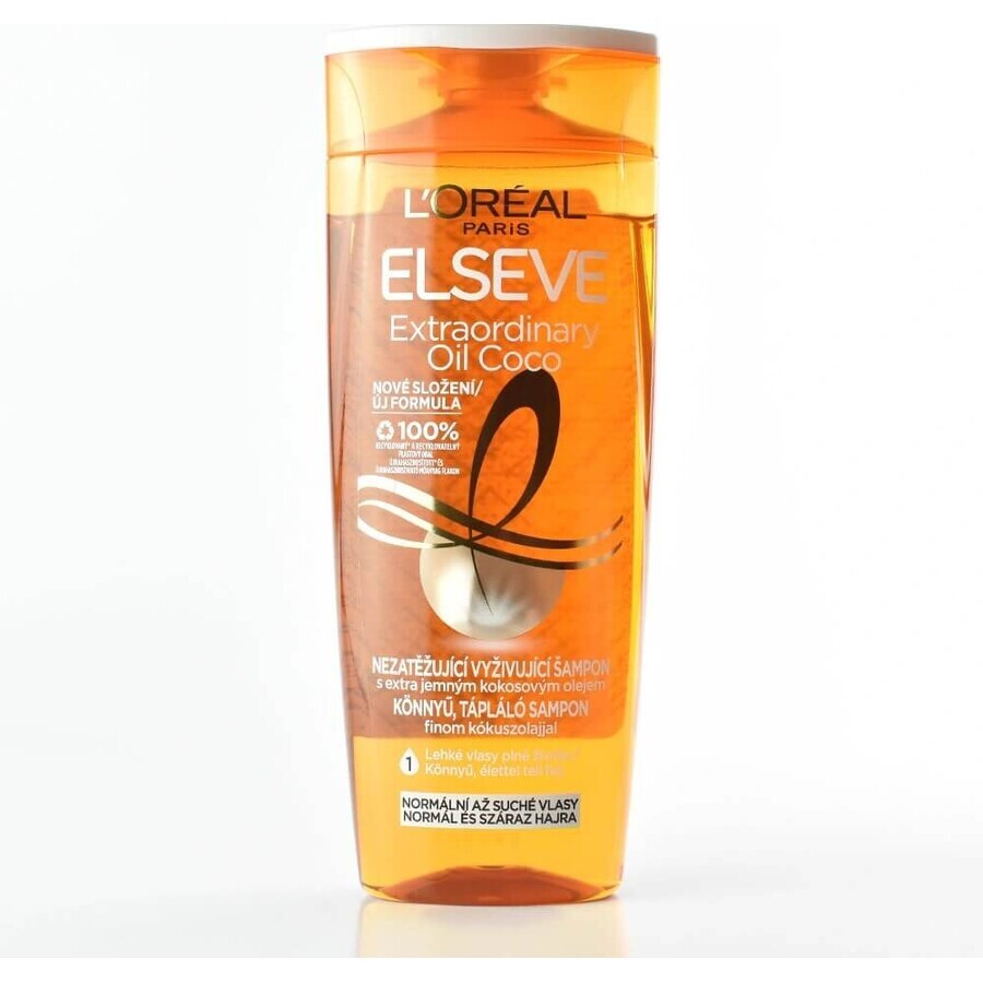 ELSEVE EXTRAORDINALY OIL 1×250 ml, shampooing pour cheveux secs