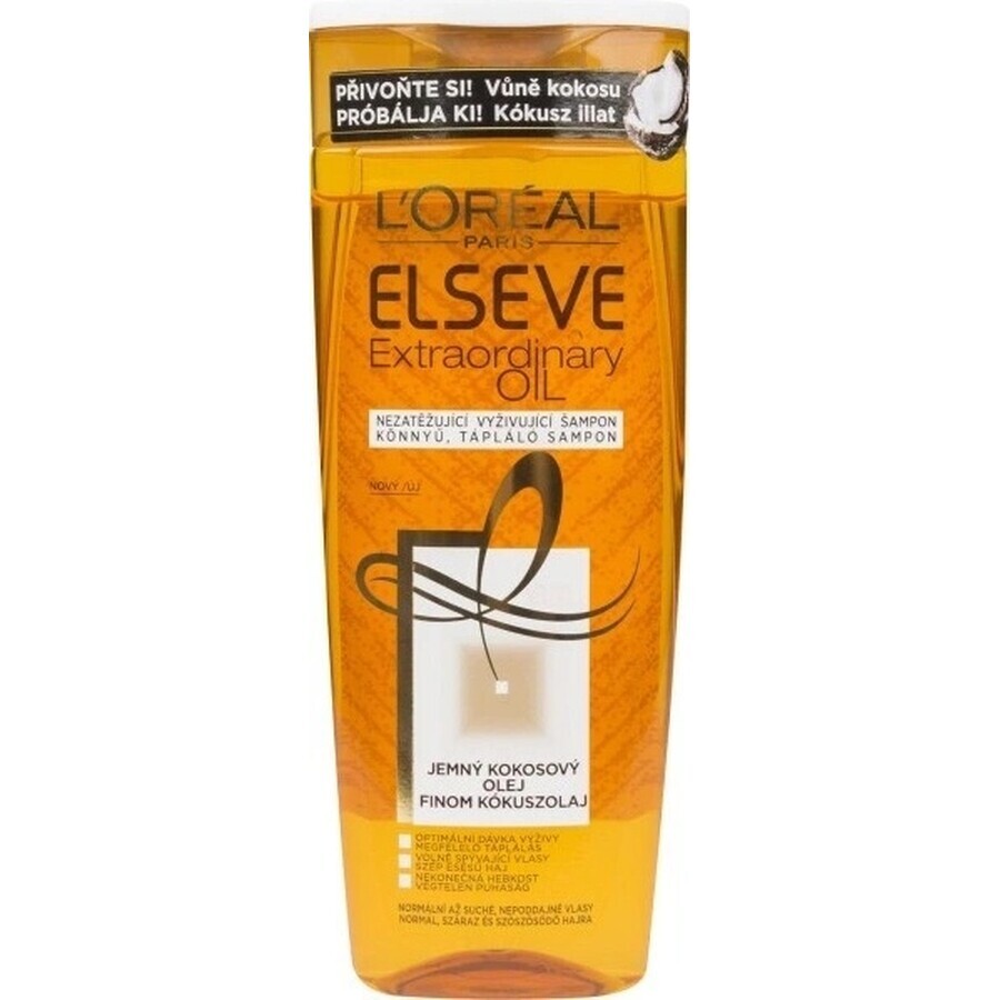 ELSEVE EXTRAORDINALY OIL 1×250 ml, shampooing pour cheveux secs