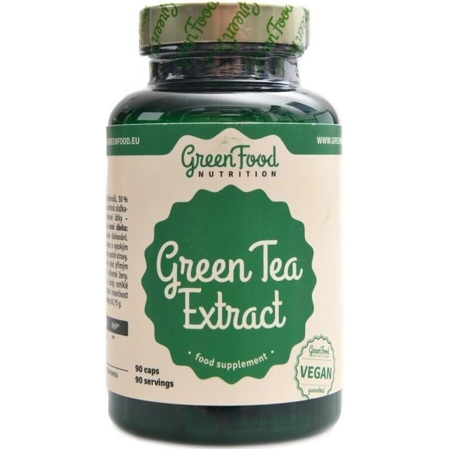 GreenFood Nutrition Green Tea Extract 1×90 cps, complément alimentaire