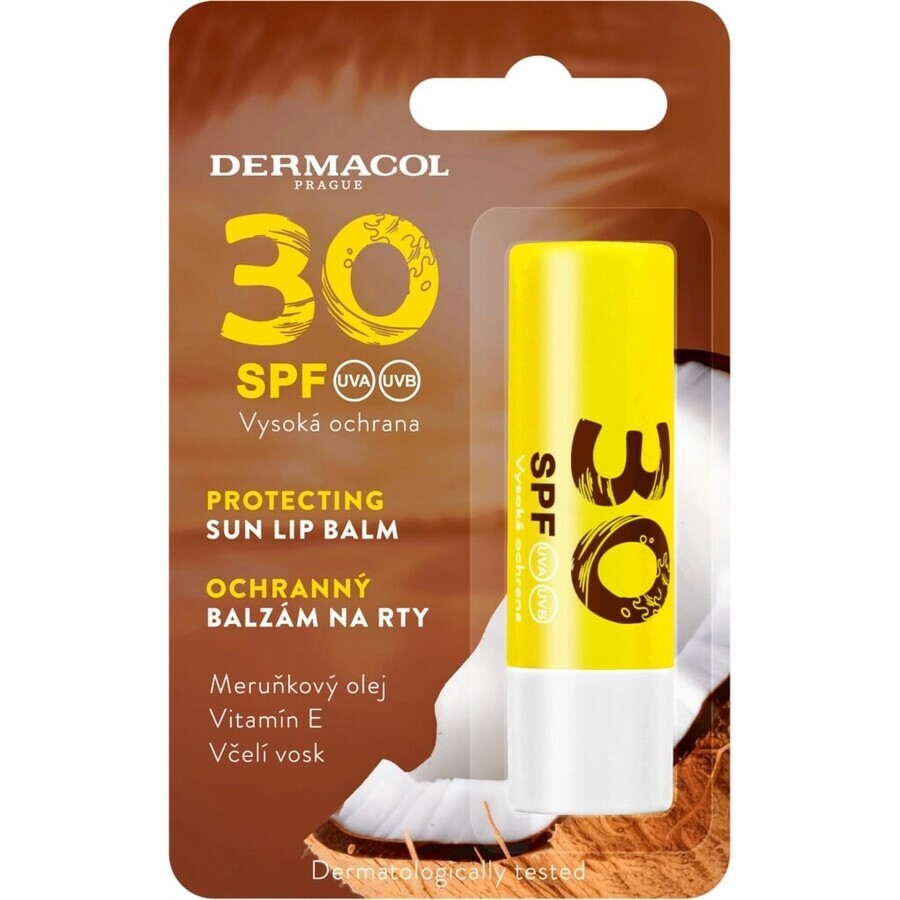 Dermacol SUN Baume à lèvres SPF30 1×4,8 g, baume à lèvres