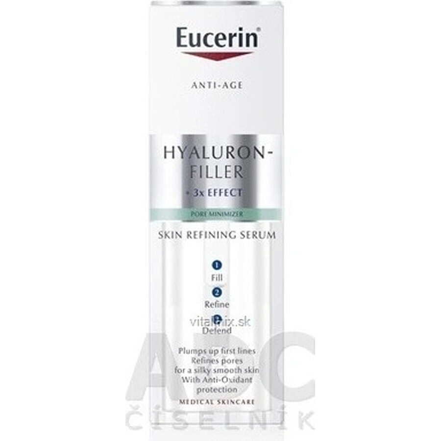 Eucerin HYALURON-FILLER Huidverfijner SERUM 1×30 ml, antiverouderend, verfijnend serum