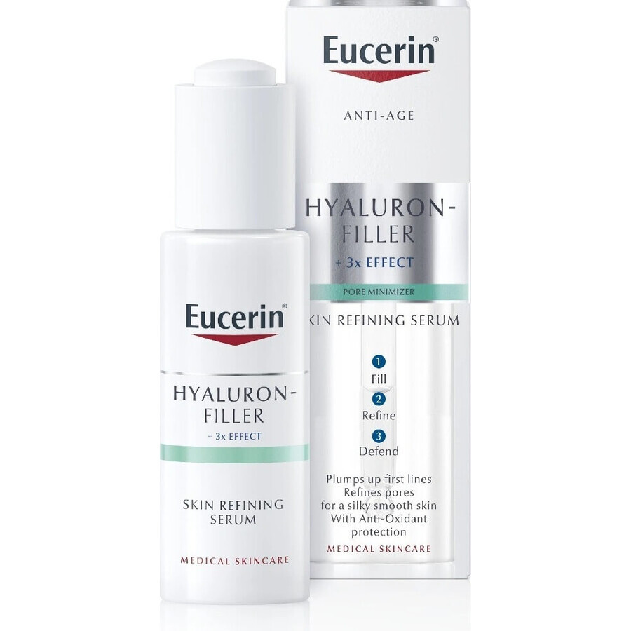 Eucerin HYALURON-FILLER Huidverfijner SERUM 1×30 ml, antiverouderend, verfijnend serum