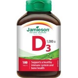 JAMIESON VITAMINE D3 1000 IU 1×100 tbl, complément alimentaire