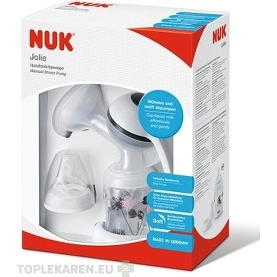 NUK JOLIE Tire-lait manuel 1×1 set, tire-lait manuel