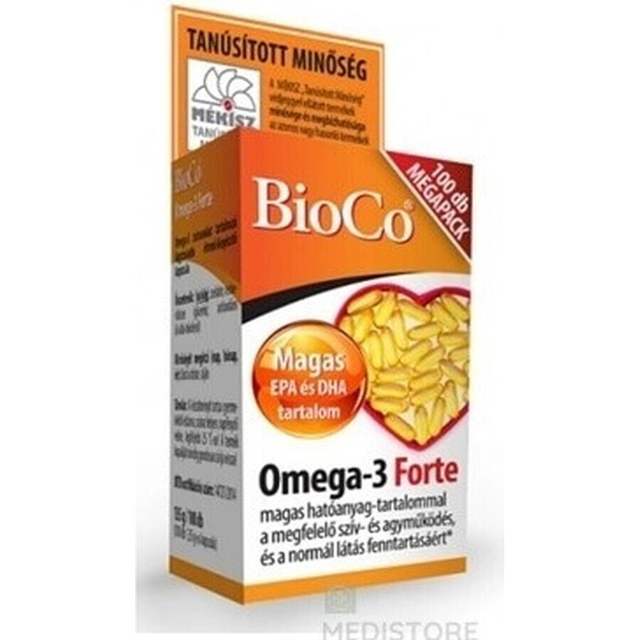 BioCo Omega-3 Forte MEGAPACK cps 1x100 pcs