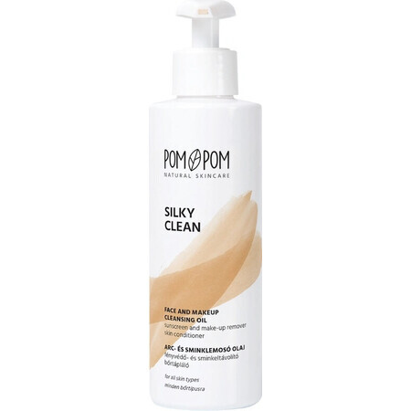 POMPOM Silky Clean Olio detergente per il viso 1×200 ml, olio per il viso