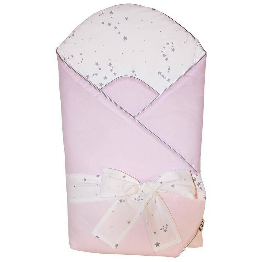 EKO Enveloppe en coton avec impression et noix de coco à l'intérieur Rose clair 1×1 pc, avec fibre hypoallergénique