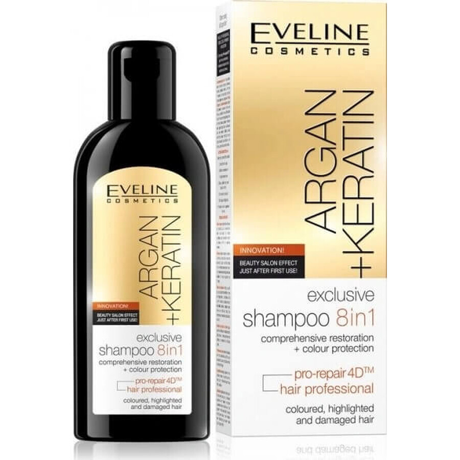 EVELINE Shampoo Argan + Keratin 8in1 150ml 1×150 ml 1×150 ml, shampoo