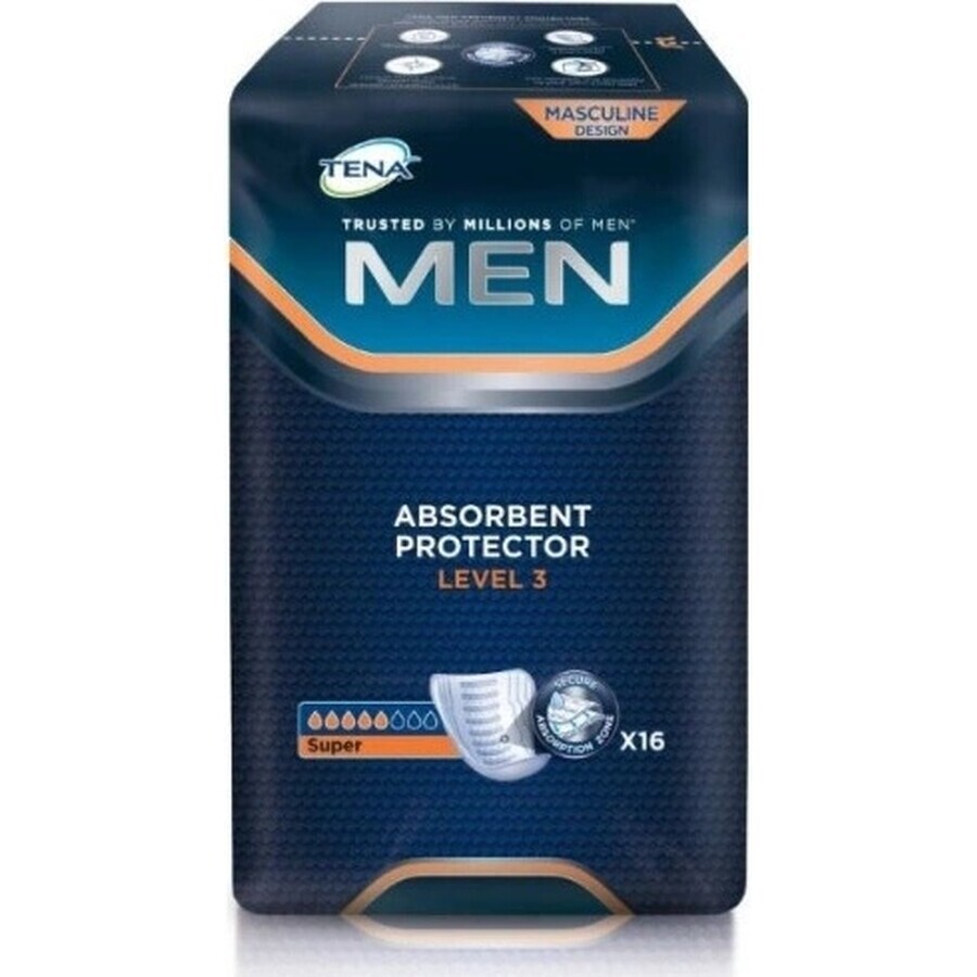 TENA Men Level 3 1×16 protections contre l'incontinence pour hommes