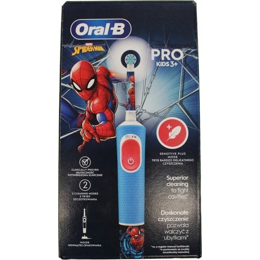 Oral B EK Pro Junior 3+ Spiderman 1×1 electric toothbrush