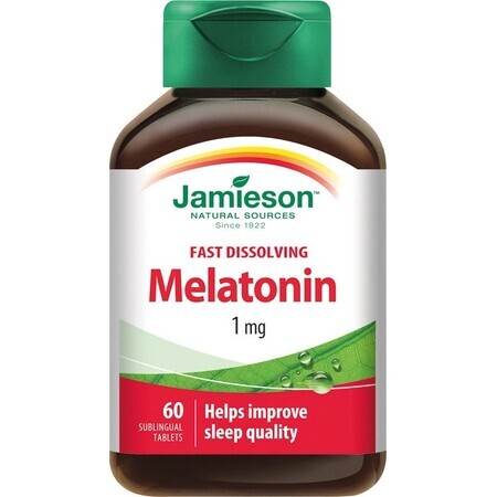 JAMIESON MELATONINE 1 MG 1×60 st, voedingssupplement