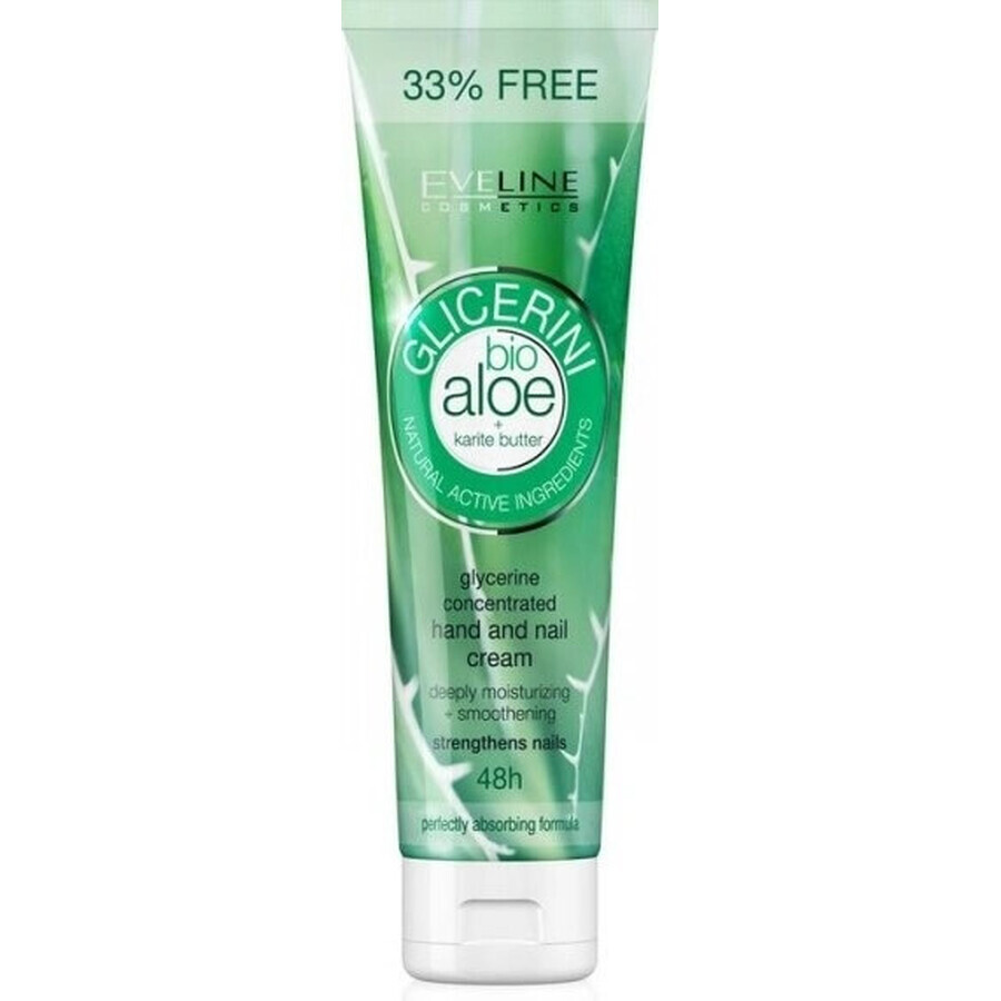 EVELINE Glycerine hand- en nagelcrème met Aloë Vera 100ml 1×100 ml, crème