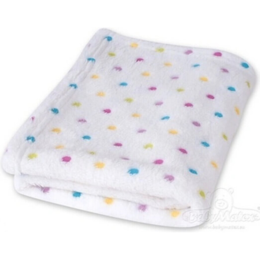 BABYMATEX Coperta per neonati MILLY bianca 1×1 pz, strato singolo