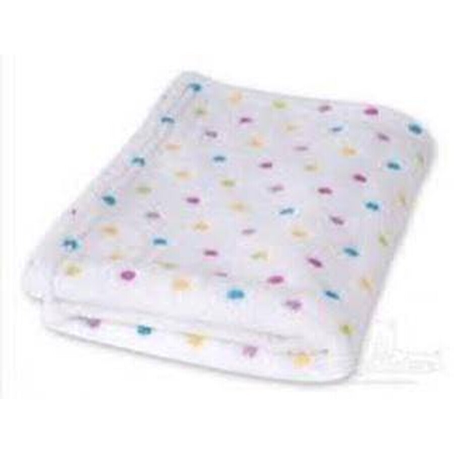 BABYMATEX Coperta per neonati MILLY bianca 1×1 pz, strato singolo