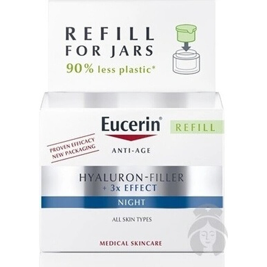 Eucerin HYALURON-FILLER+3xEFFECT Nachtcrème REFILL 1×50 ml