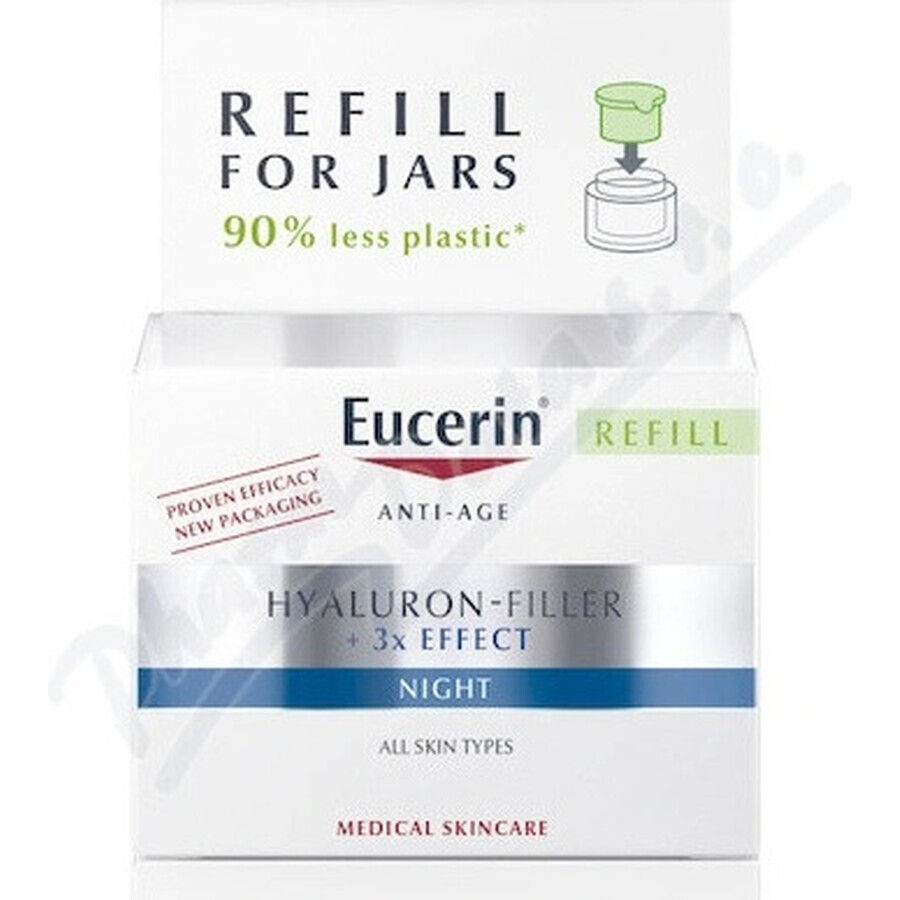 Eucerin HYALURON-FILLER+3xEFFECT Nachtcrème REFILL 1×50 ml